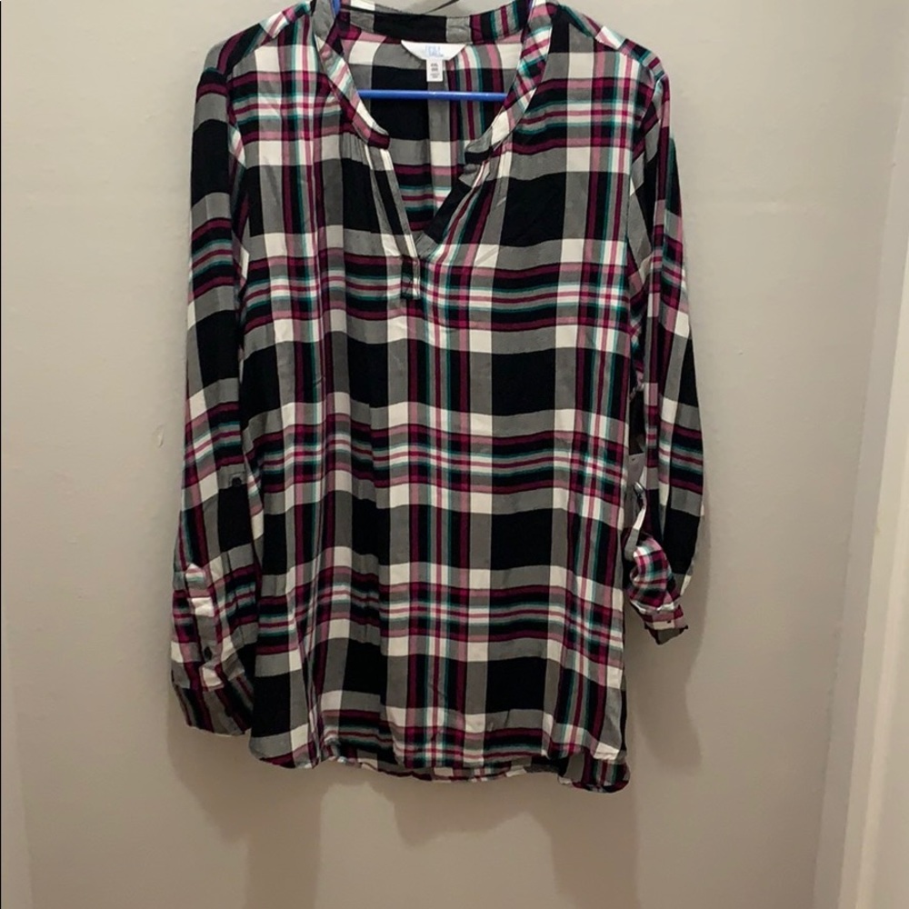 Plaid multi-Color Shirt